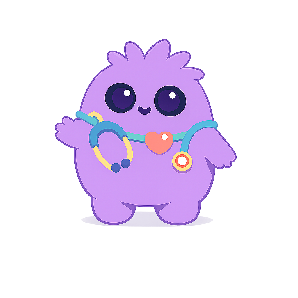 Doc Buddy, NeoKidsPro's friendly pediatric mascot